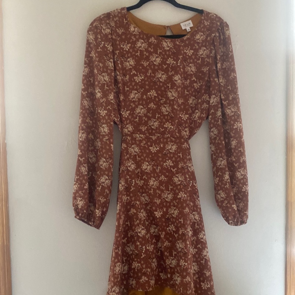 Floral Mini dress with cut outs